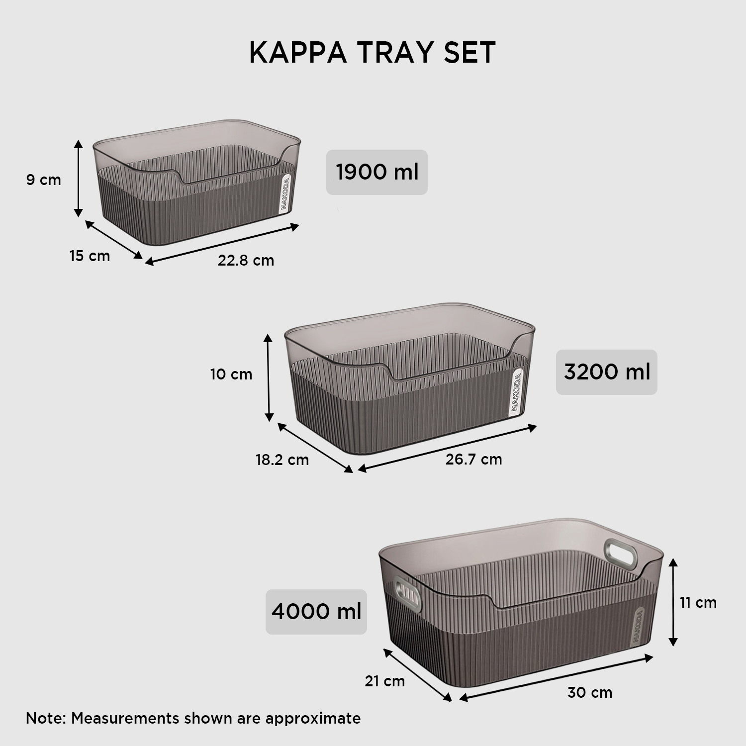 NAKODA KAPPA TRAY SET OF 3 | TRAY SET