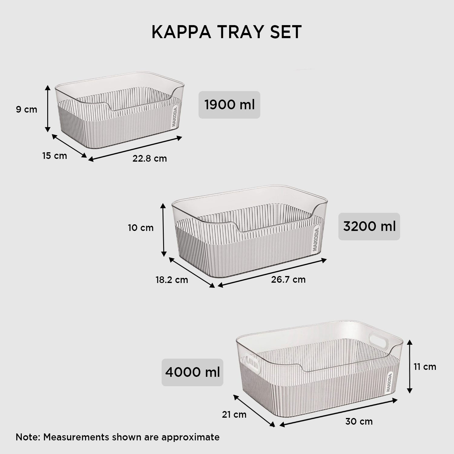 NAKODA KAPPA TRAY SET OF 3 | TRAY SET