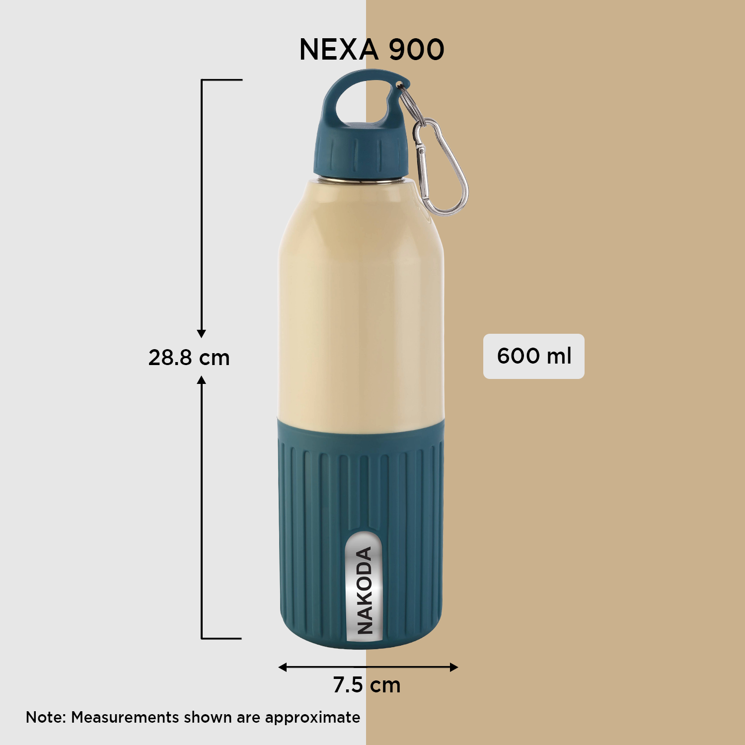 Nexa 900 Insulated Water Bottle, 600ml