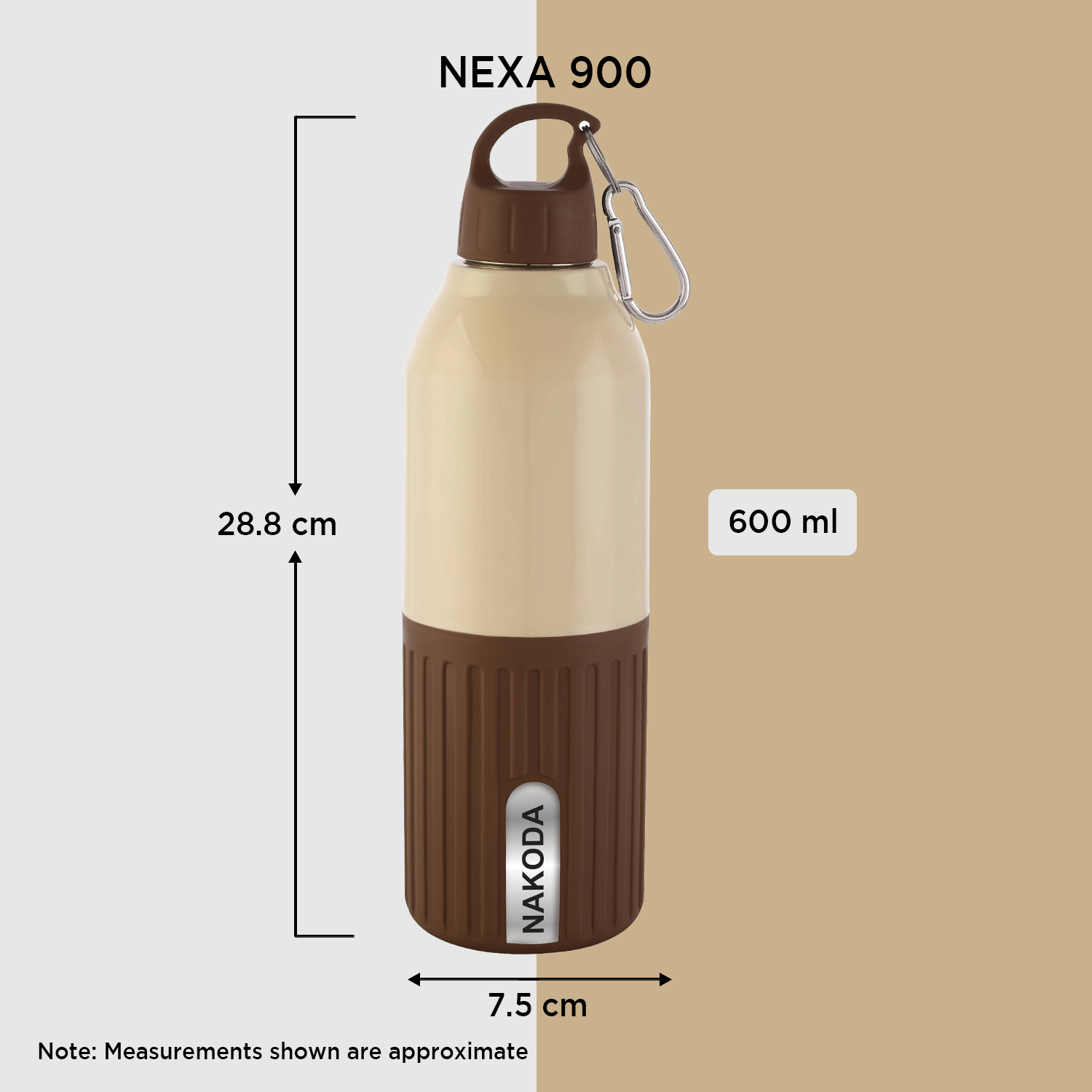 Nexa 900 Insulated Water Bottle, 600ml