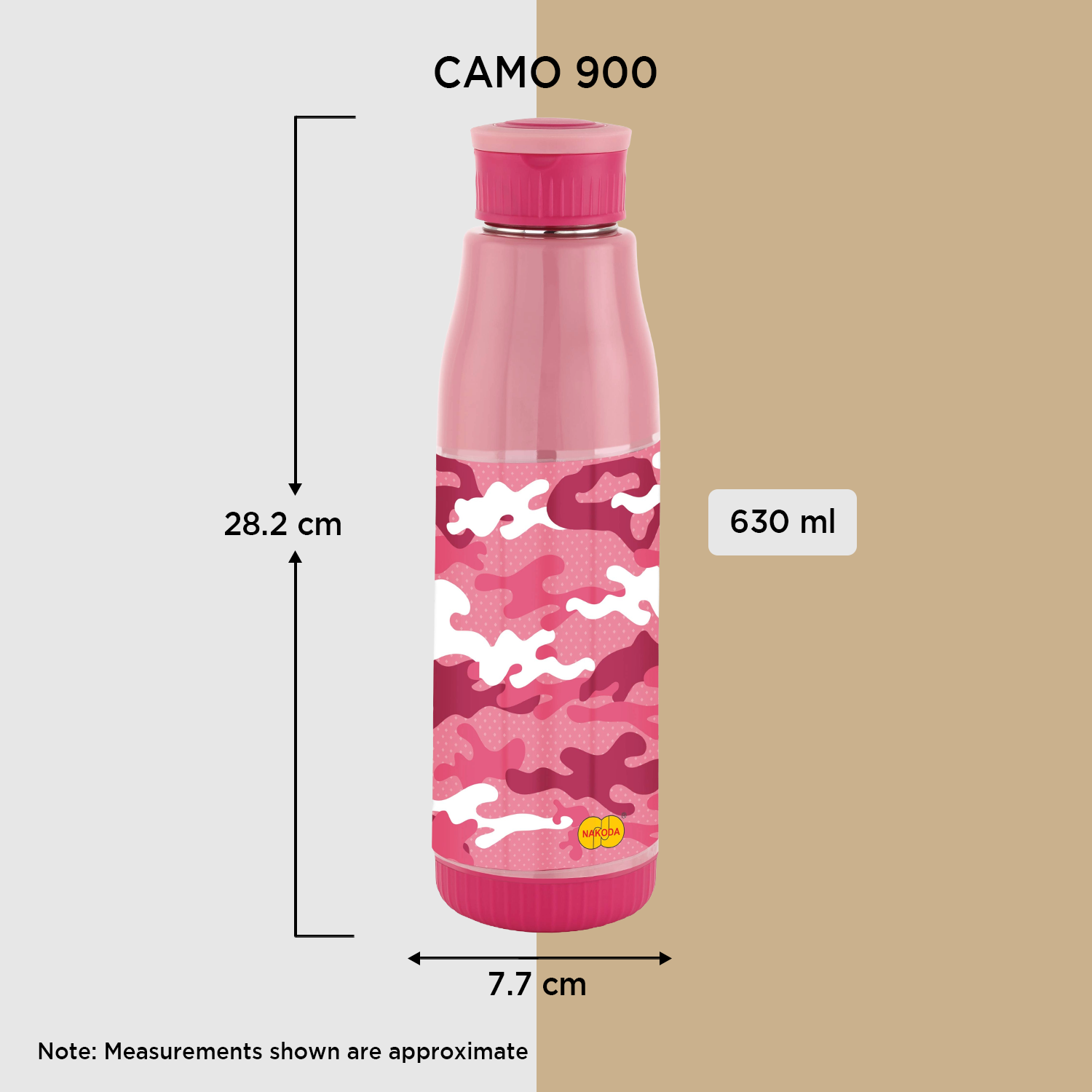 Camo 900 Insulated Water Bottle, 630ml