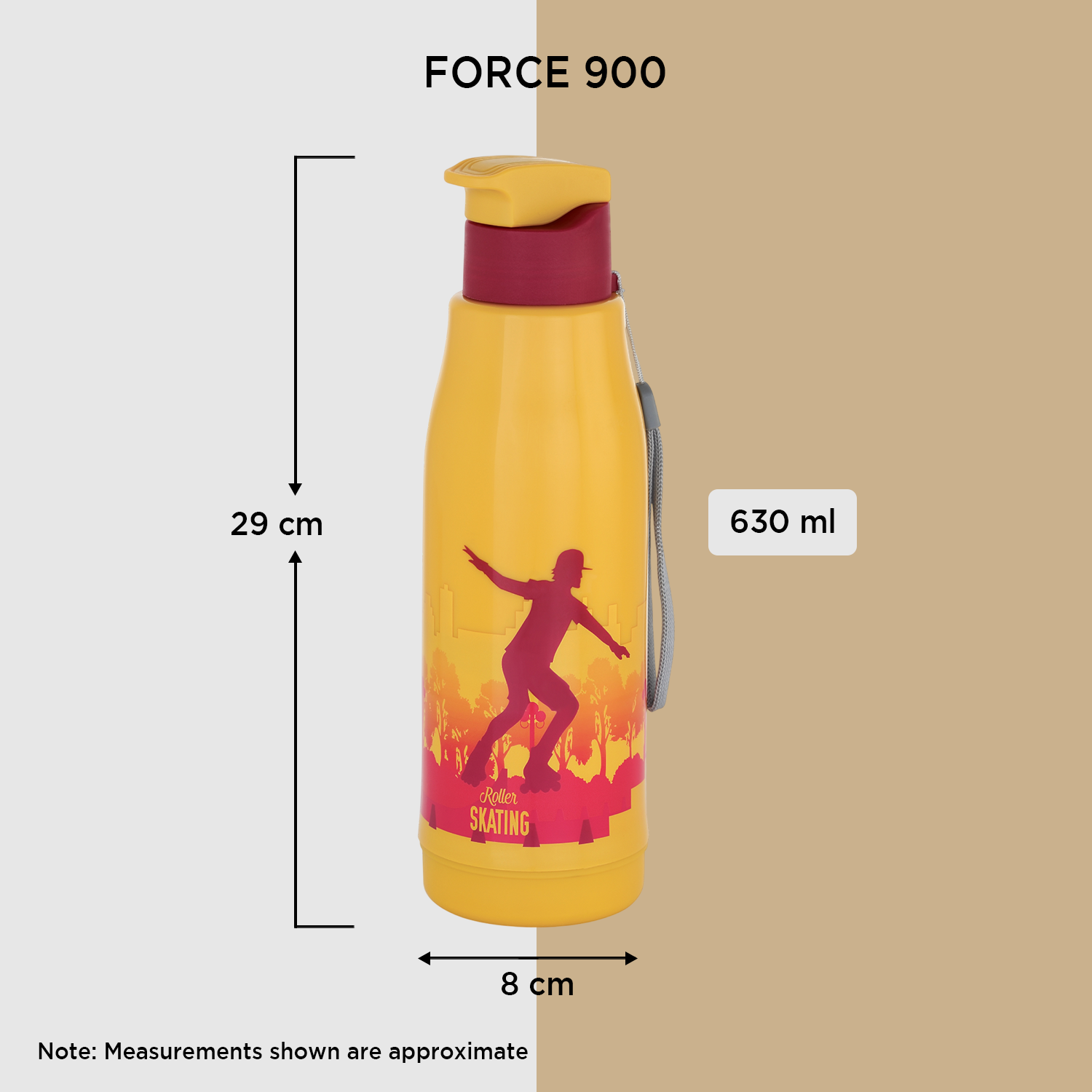 Nakoda Force 900 Insulated Water Bottle, 630ml