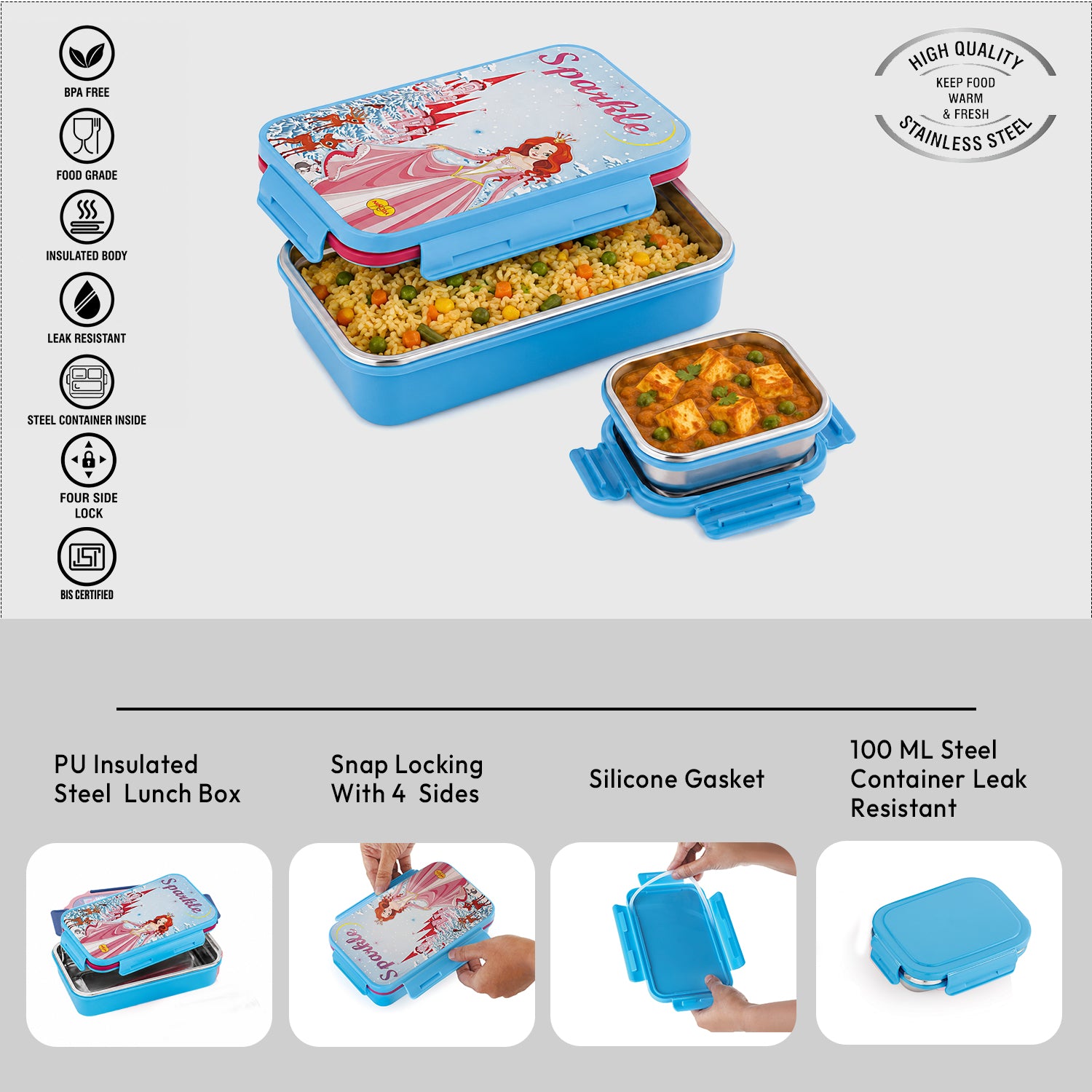 Nakoda PUNCH PRINTED | School Tiffin Box