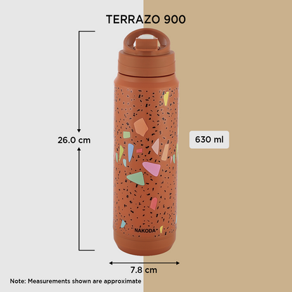 Terrazo 900 Insulated Water Bottle, 630ml