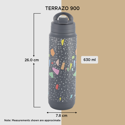 Terrazo 900 Insulated Water Bottle, 630ml
