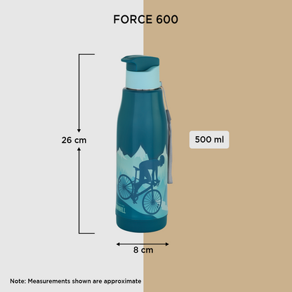 Nakoda Force 600 Insulated Water Bottle, 500ml