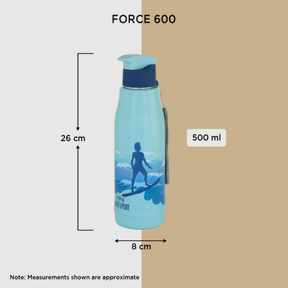 Nakoda Force 600 Insulated Water Bottle, 500ml