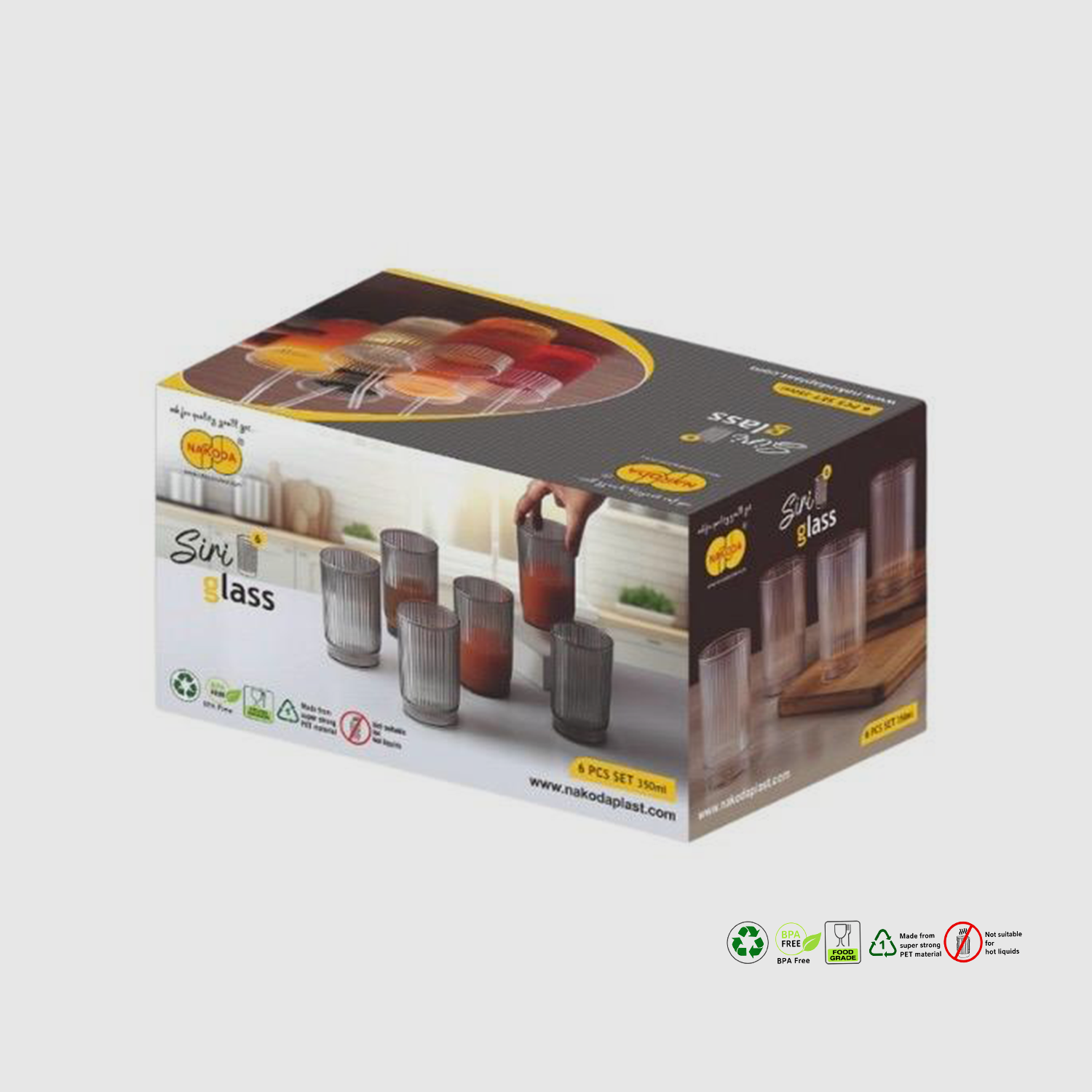 Nakoda SIRI 6 PC GLASS SET