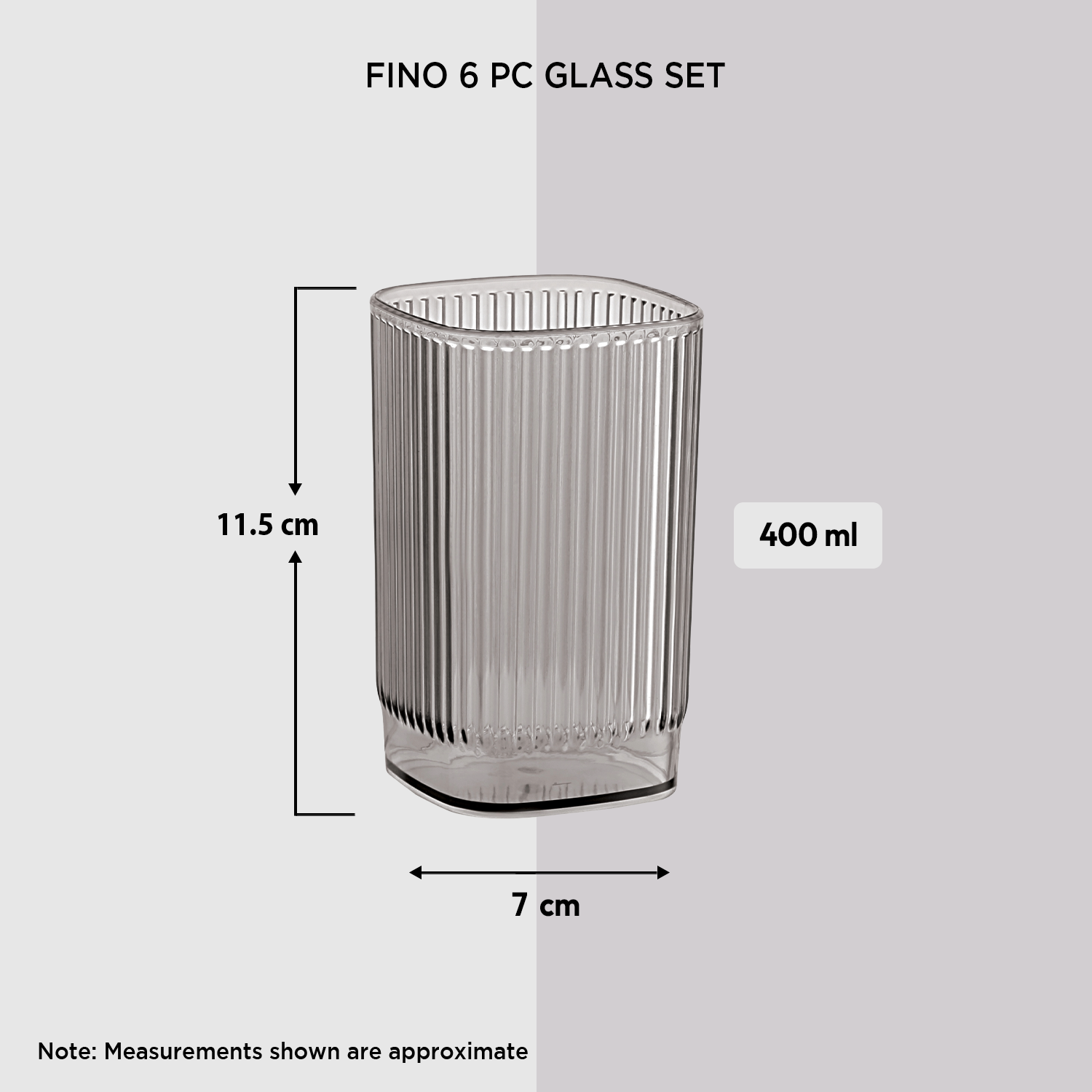 Nakoda FINO 6 PC GLASS SET