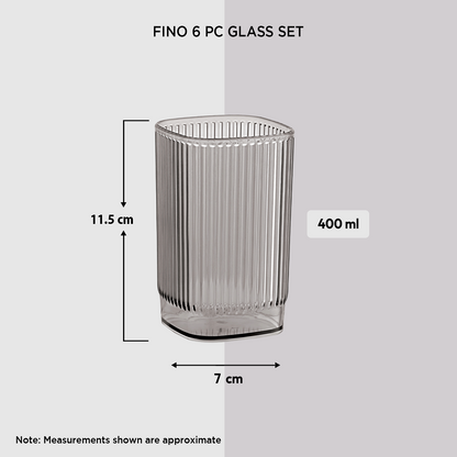 Nakoda FINO 6 PC GLASS SET