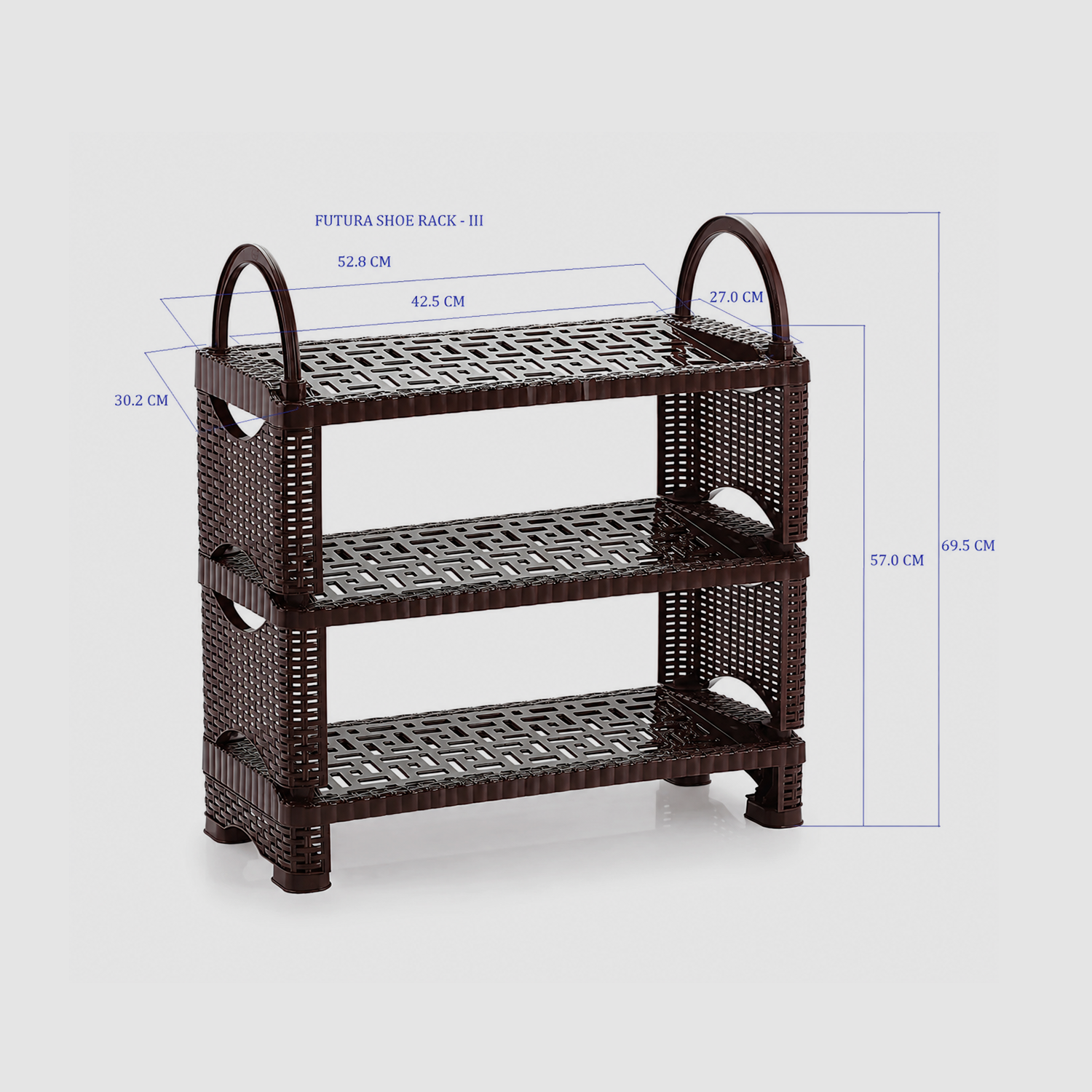 Nakoda FUTURA SHOE RACK III TIER