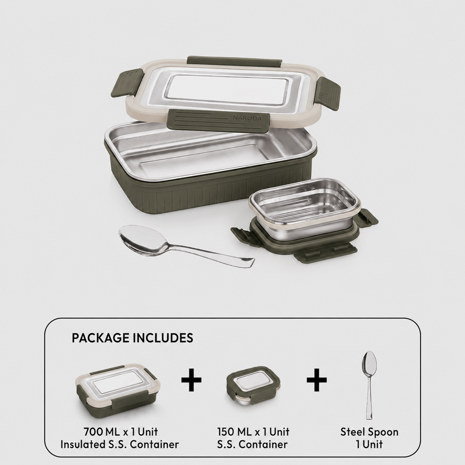 Nakoda FRONX 750 | School Tiffin Box