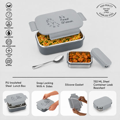 Nakoda DELTIN PLAIN 750 | School Tiffin Box