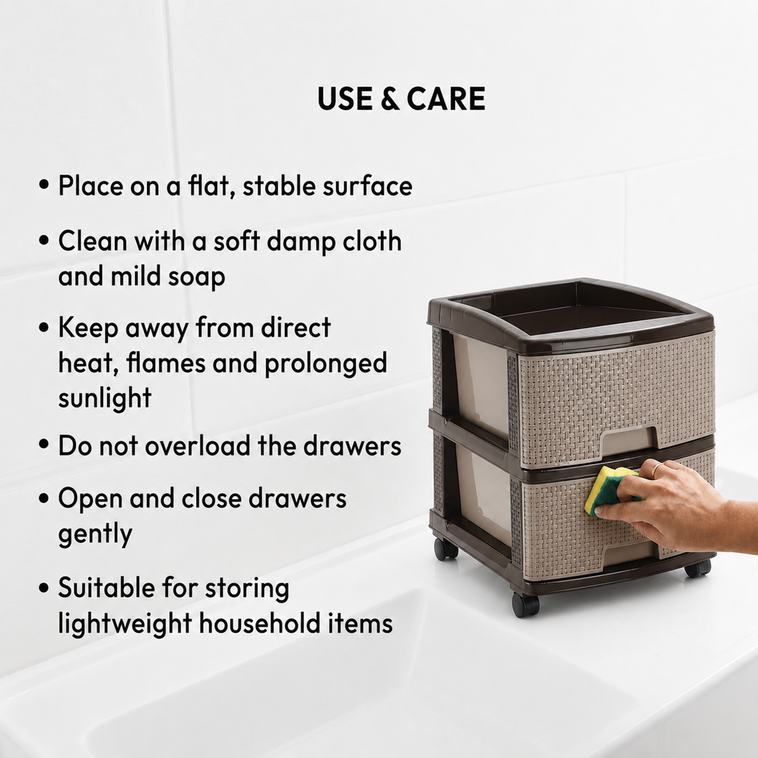 Nakoda PLATINA PLASTIC DRAWER II TIER