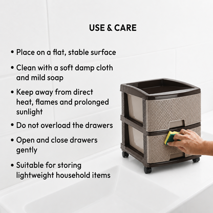 Nakoda PLATINA PLASTIC DRAWER II TIER