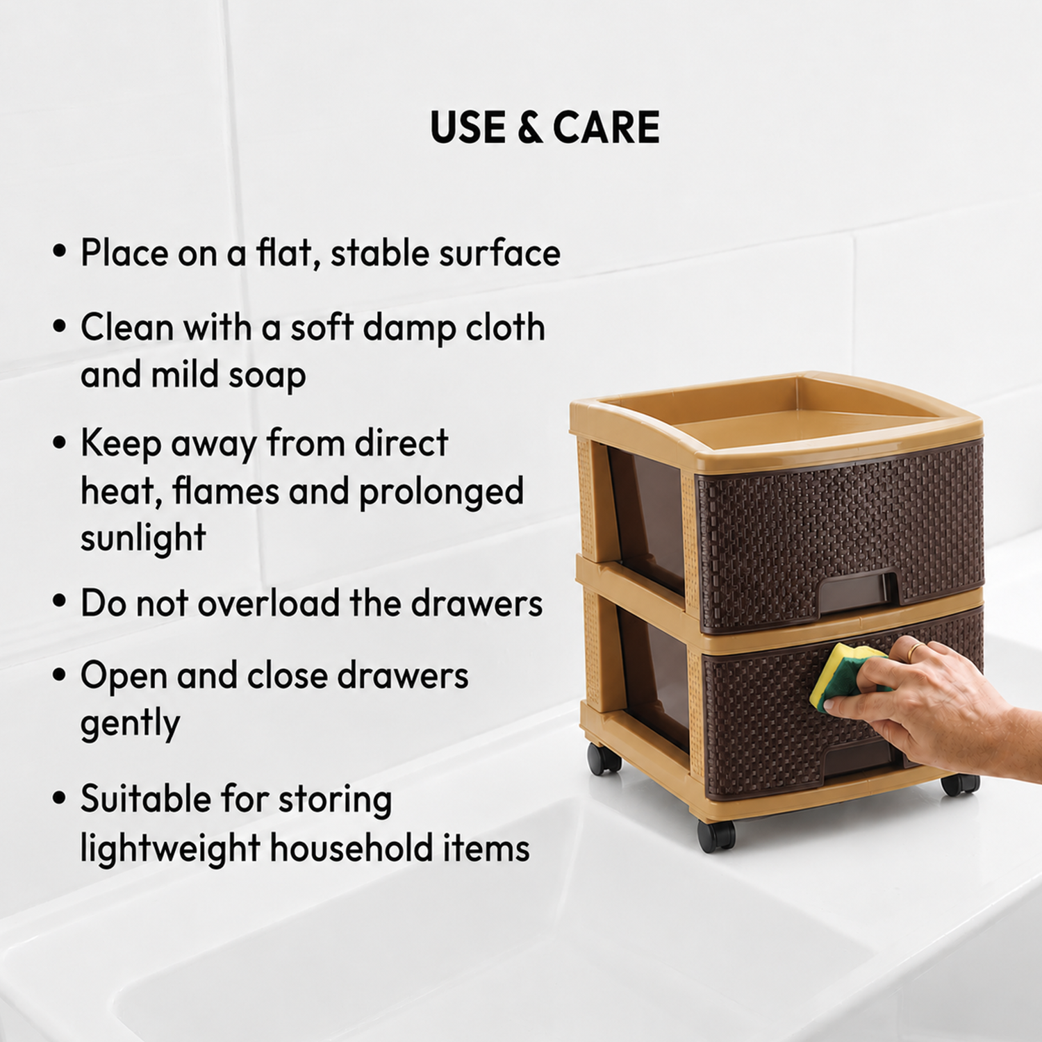 Nakoda PLATINA PLASTIC DRAWER II TIER