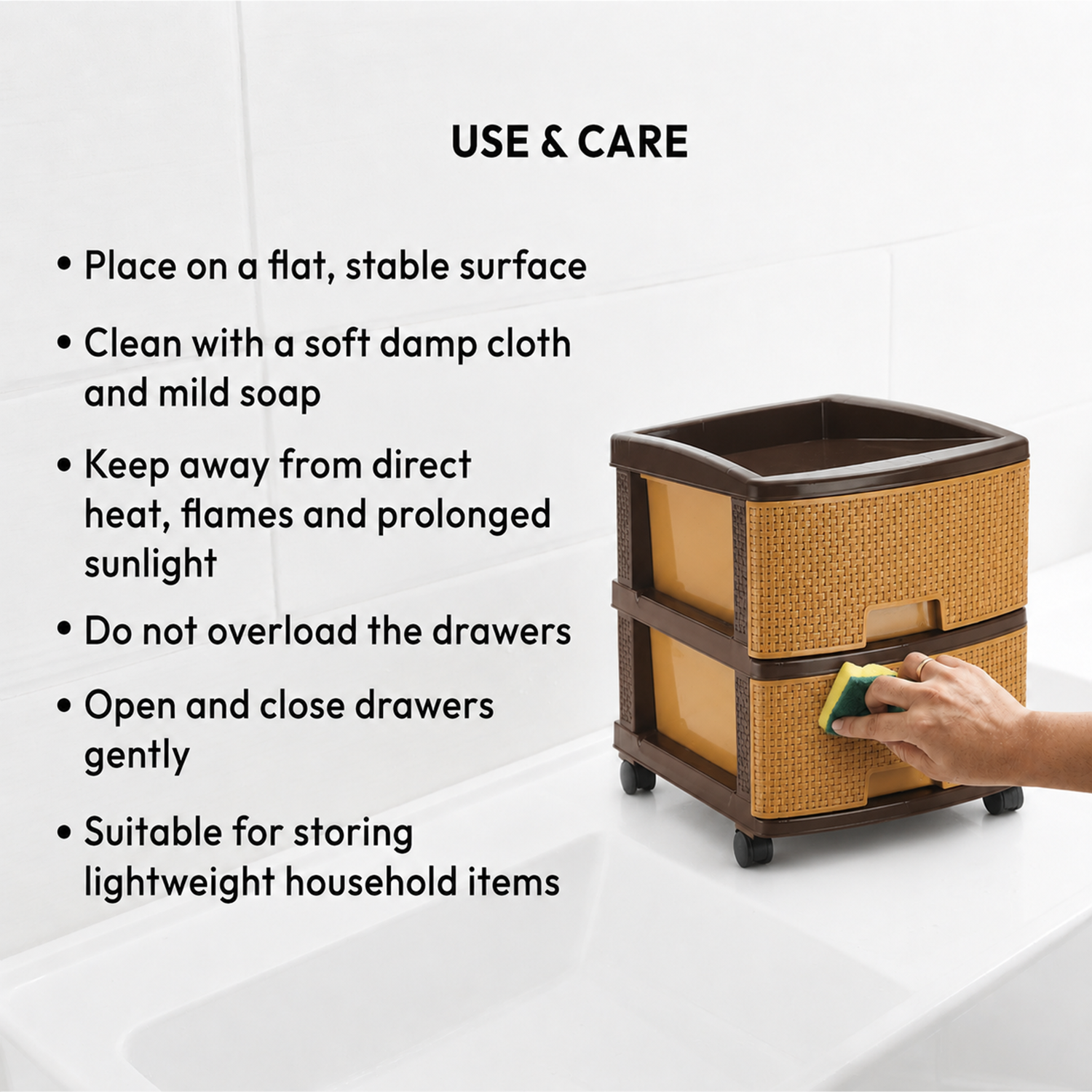 Nakoda PLATINA PLASTIC DRAWER II TIER