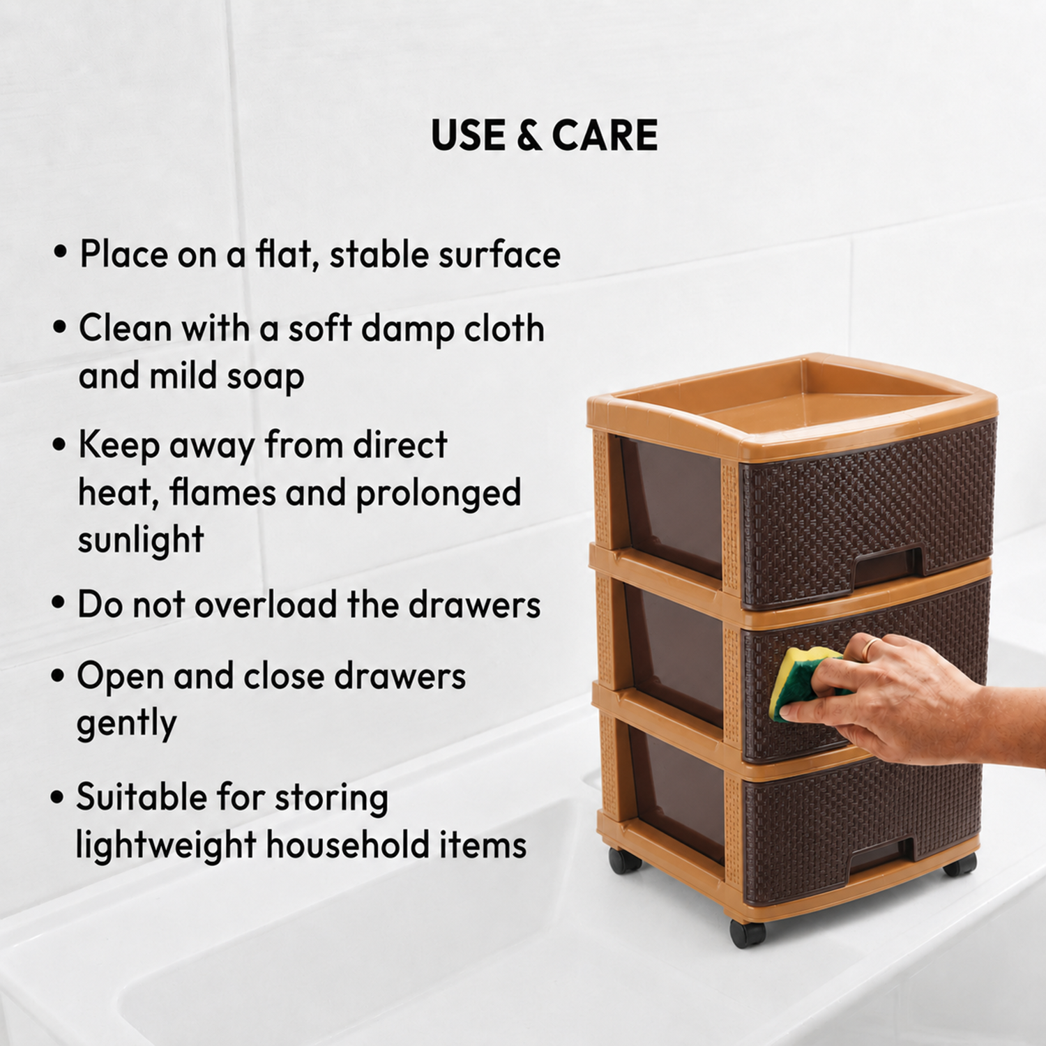 Nakoda PLATINA PLASTIC DRAWER III TIER