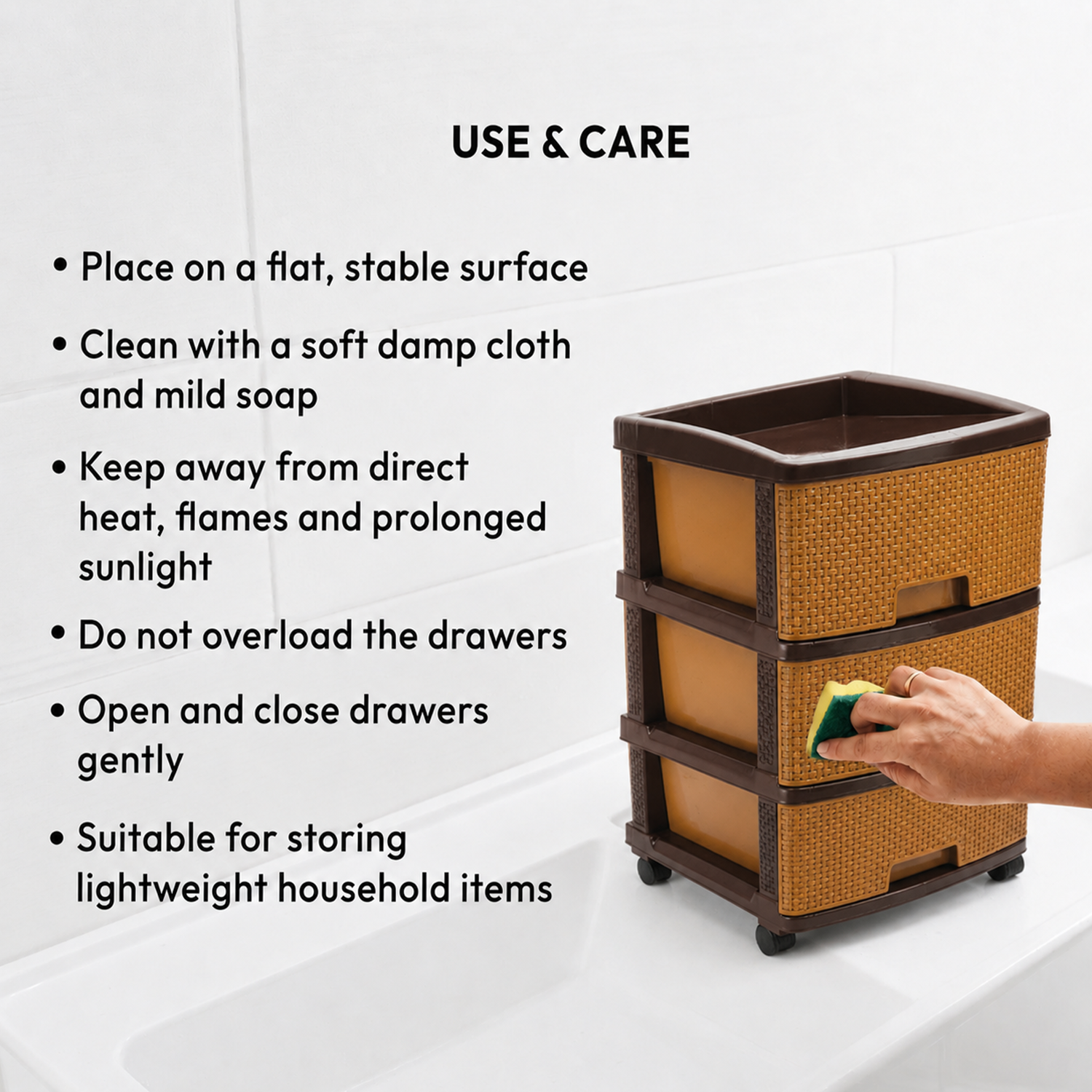 Nakoda PLATINA PLASTIC DRAWER III TIER