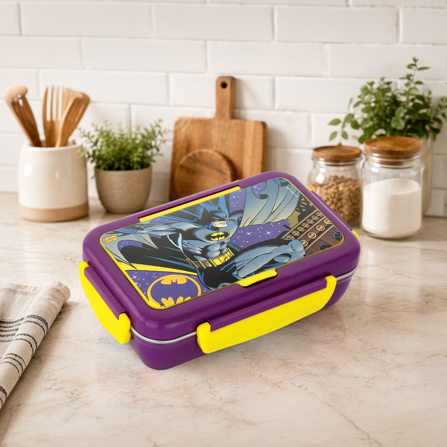 Nakoda NIOS PRINTED SMALL | 3 Partition | School Tiffin Box