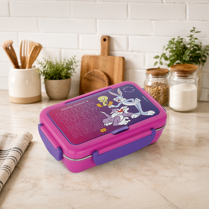 Nakoda NIOS PRINTED SMALL | 3 Partition | School Tiffin Box