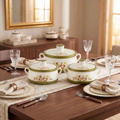 Nakoda AMBER SET PLAIN - 1000/1500/2000 | Insulated Casserole Set