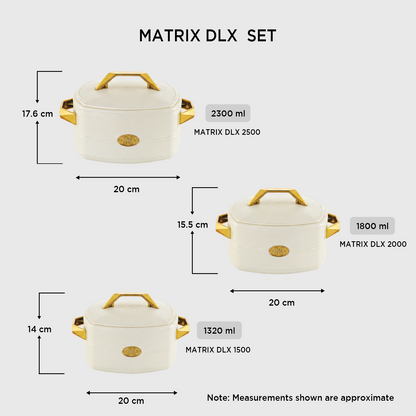 Nakoda MATRIX SET DLX - 1500/2000/2500 | Insulated Casserole Set