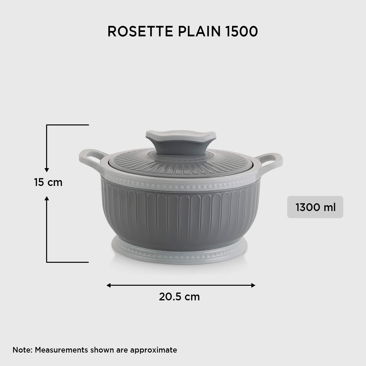 Nakoda ROSETTE PLAIN 1500 Insulated Casserole