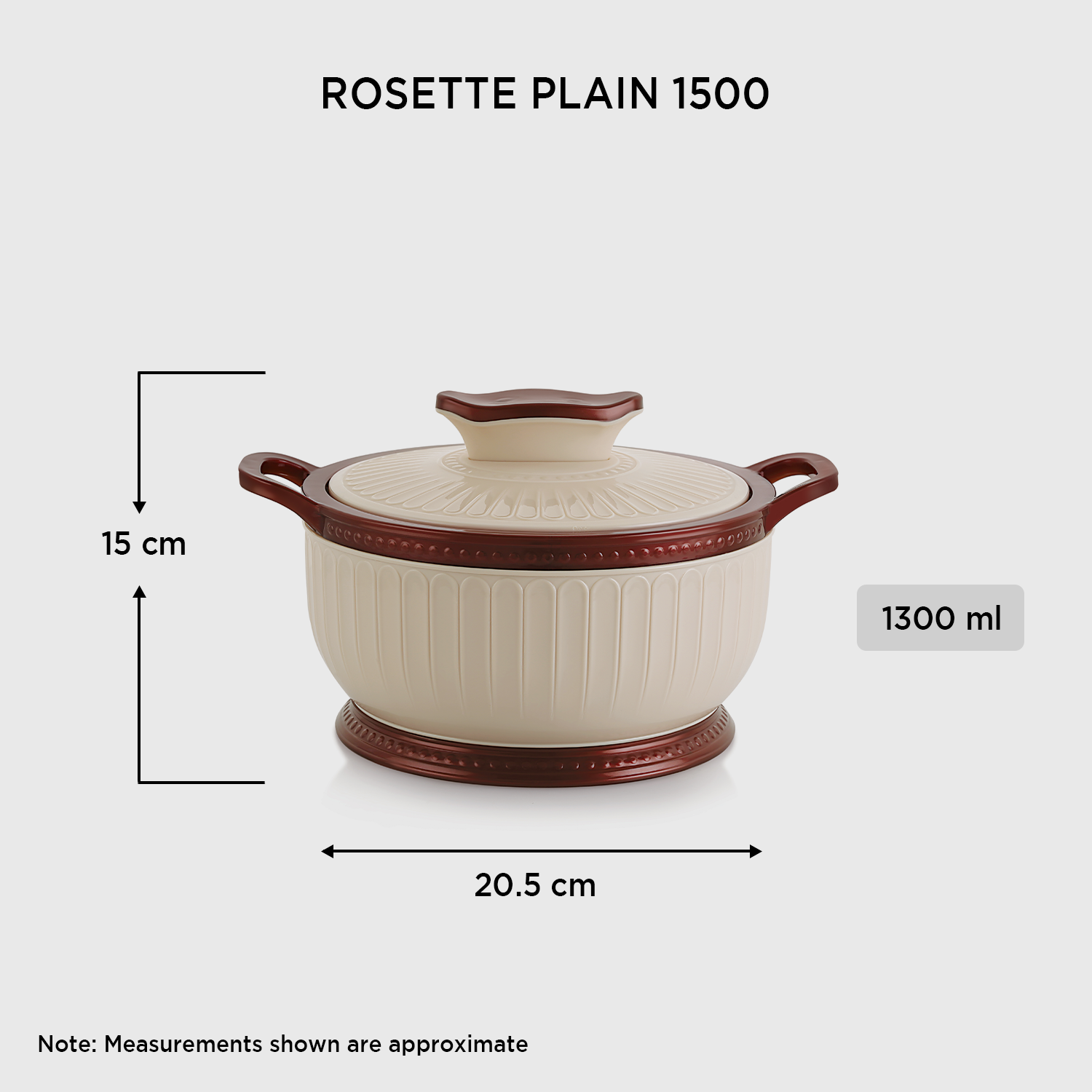 Nakoda ROSETTE PLAIN 1500 Insulated Casserole