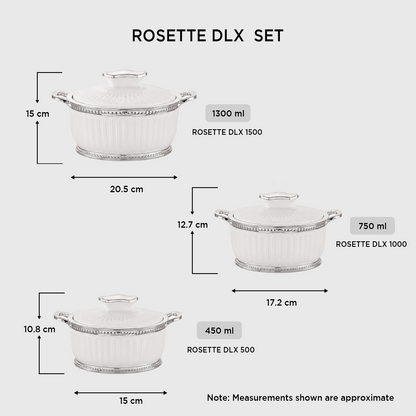 Nakoda ROSETTE SET DLX - 500/1000/1500 | Insulated Casserole Set