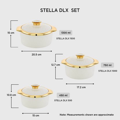 Nakoda STELLA SET DLX - 500/1000/1500 | Insulated Casserole Set