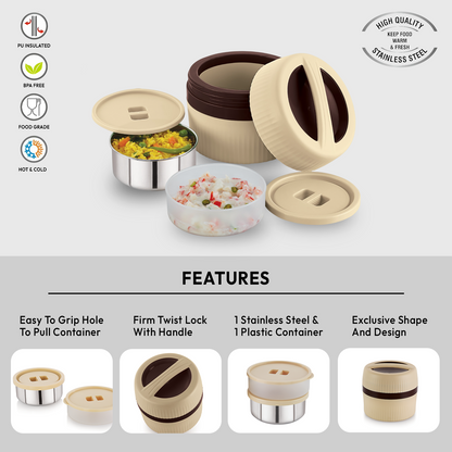 Nakoda Comet Small Office Tiffin | Set of 2