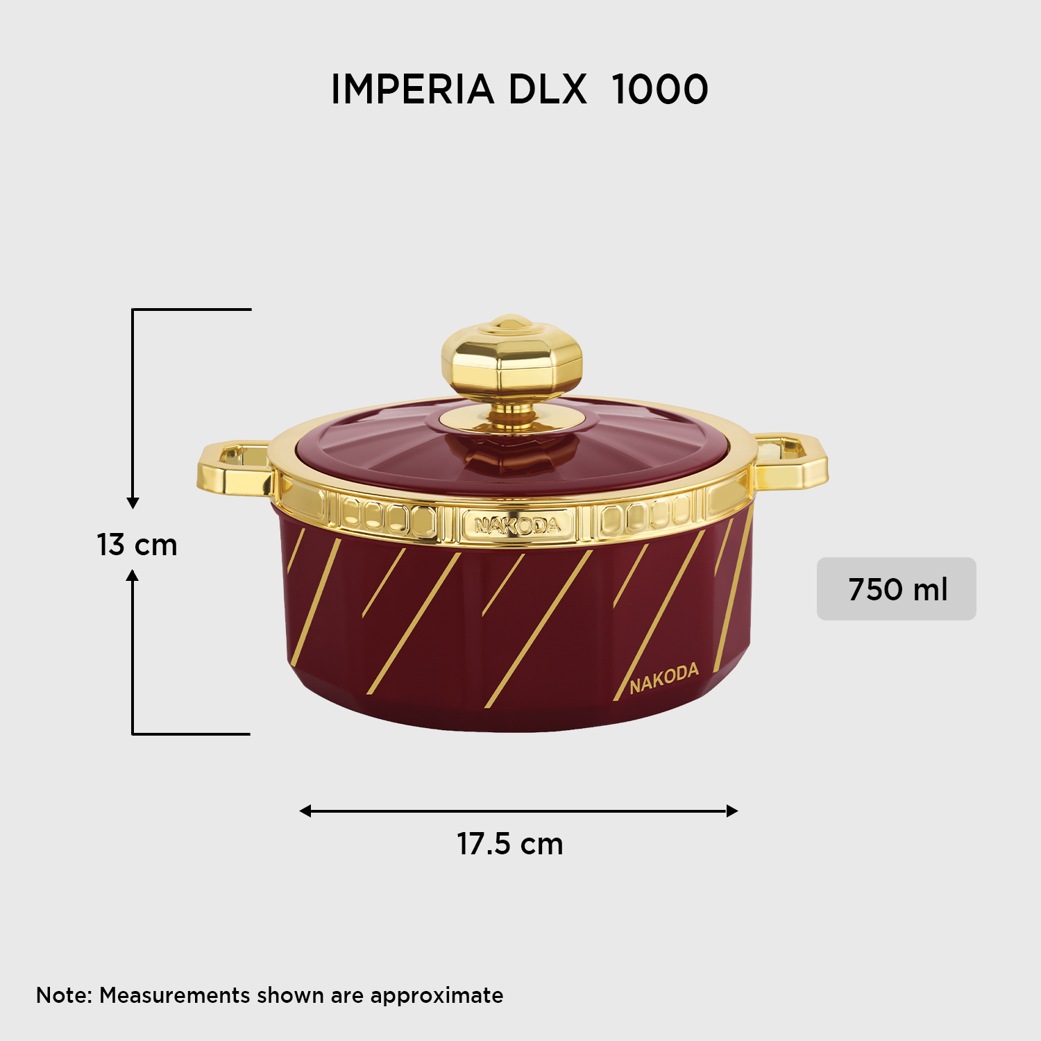 Nakoda IMPERIA DLX 1000 Insulated Casserole