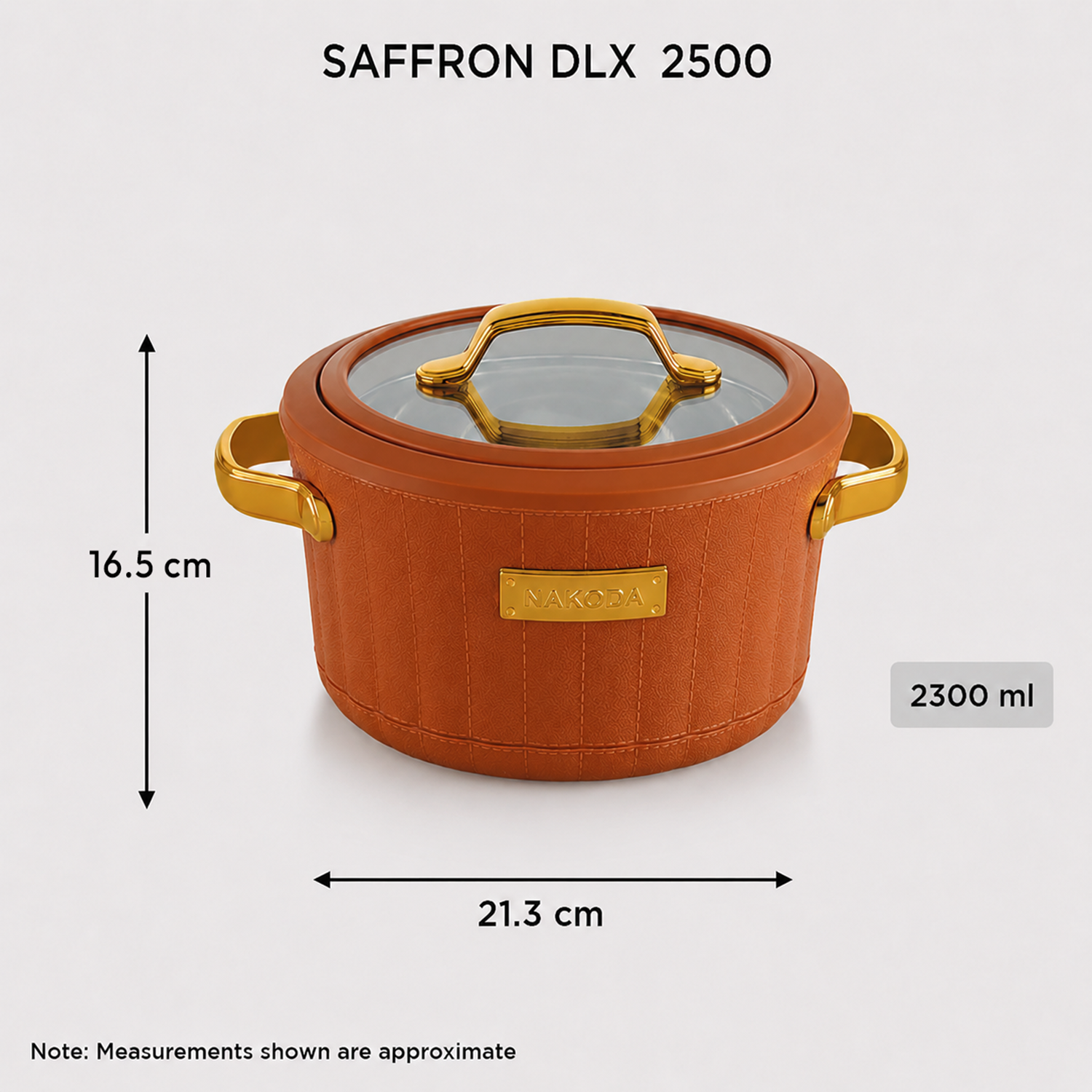 Nakoda SAFFRON DLX 2500 Insulated Casserole