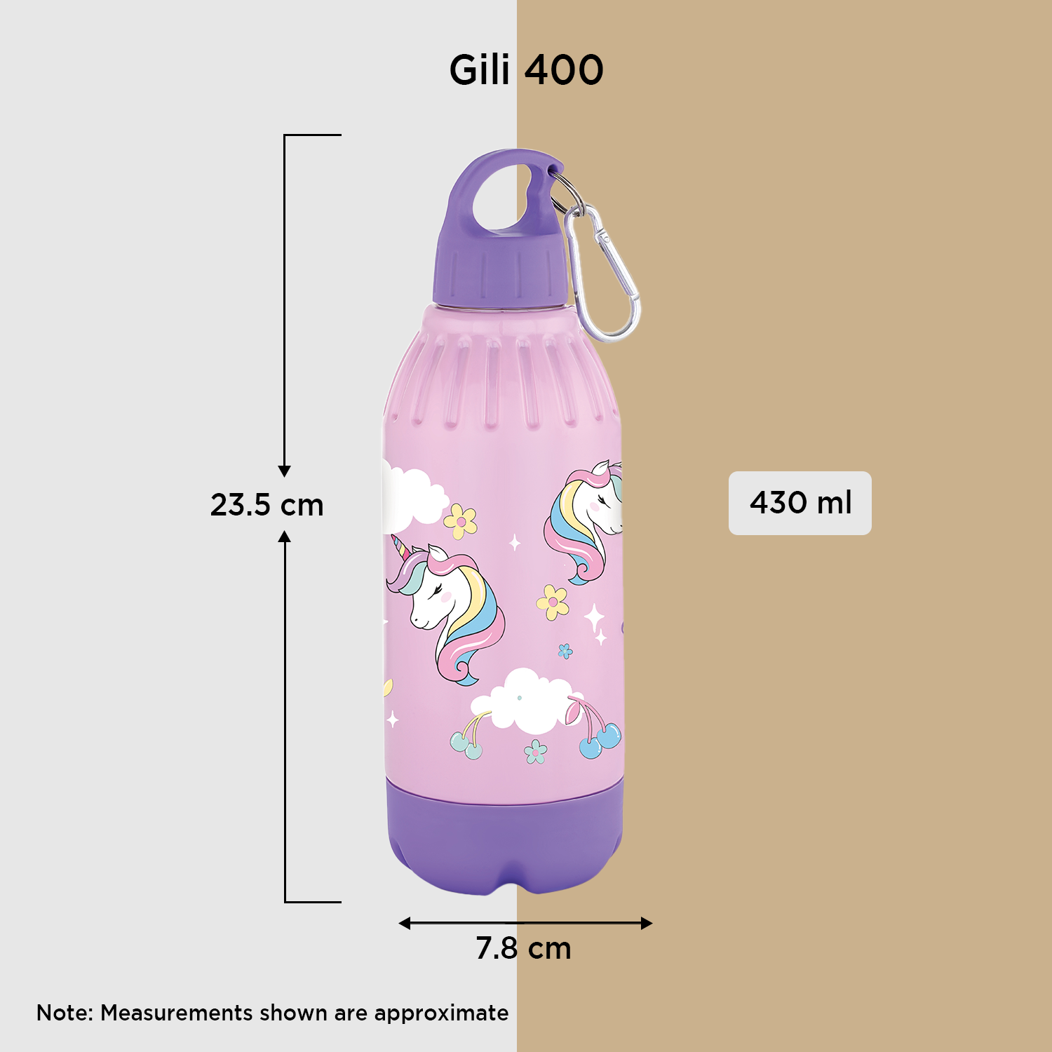 Nakoda Gili 400 Insulated Water Bottle, 430ml