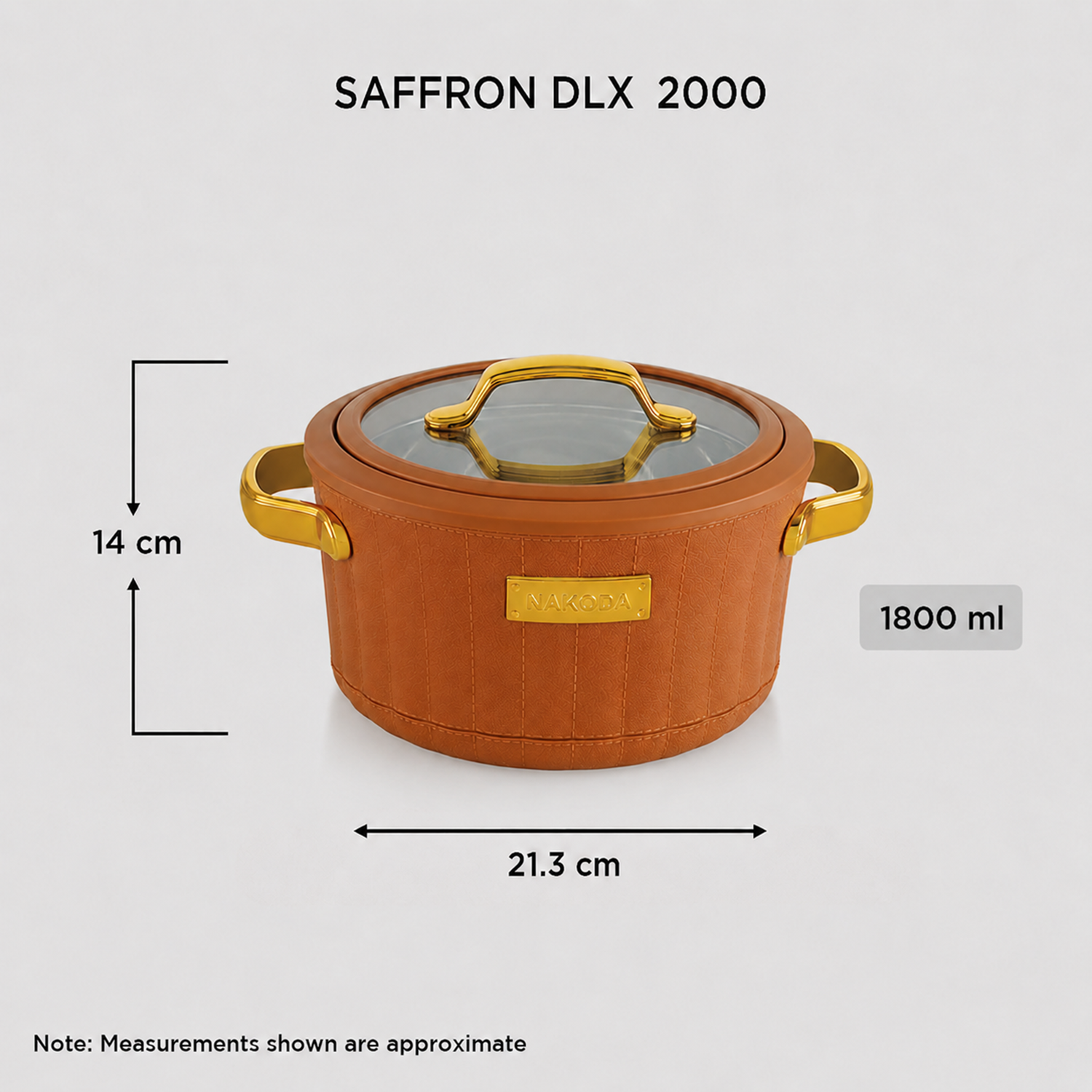 Nakoda SAFFRON DLX 2000 Insulated Casserole