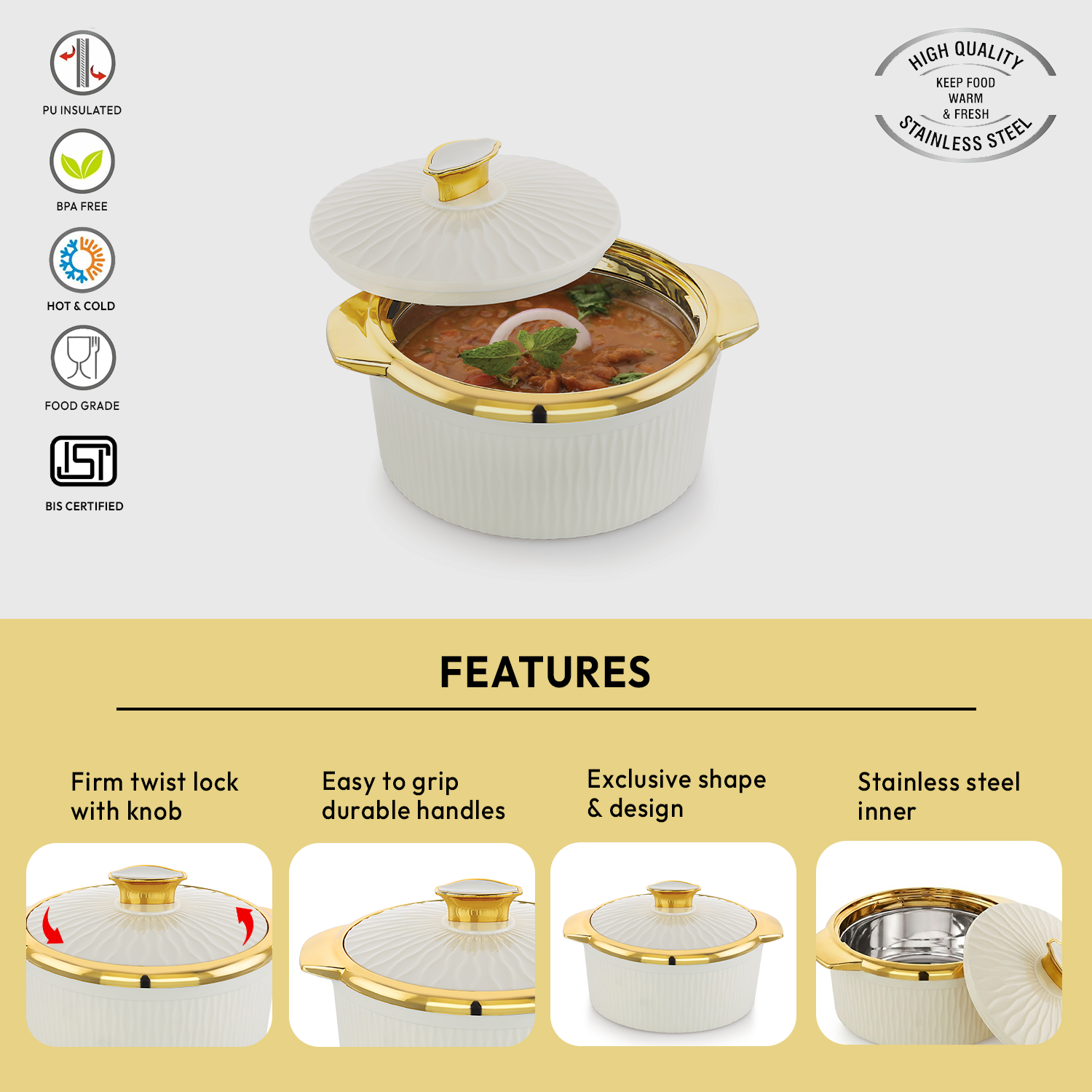 Nakoda STELLA DLX 1500 Insulated Casserole