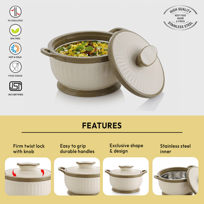 Nakoda ROSETTE PLAIN 1500 Insulated Casserole