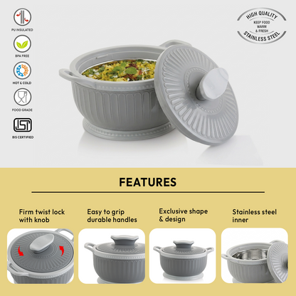 Nakoda ROSETTE PLAIN 1500 Insulated Casserole