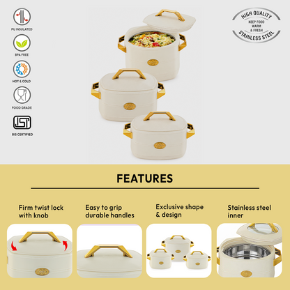 Nakoda MATRIX SET DLX - 1500/2000/2500 | Insulated Casserole Set