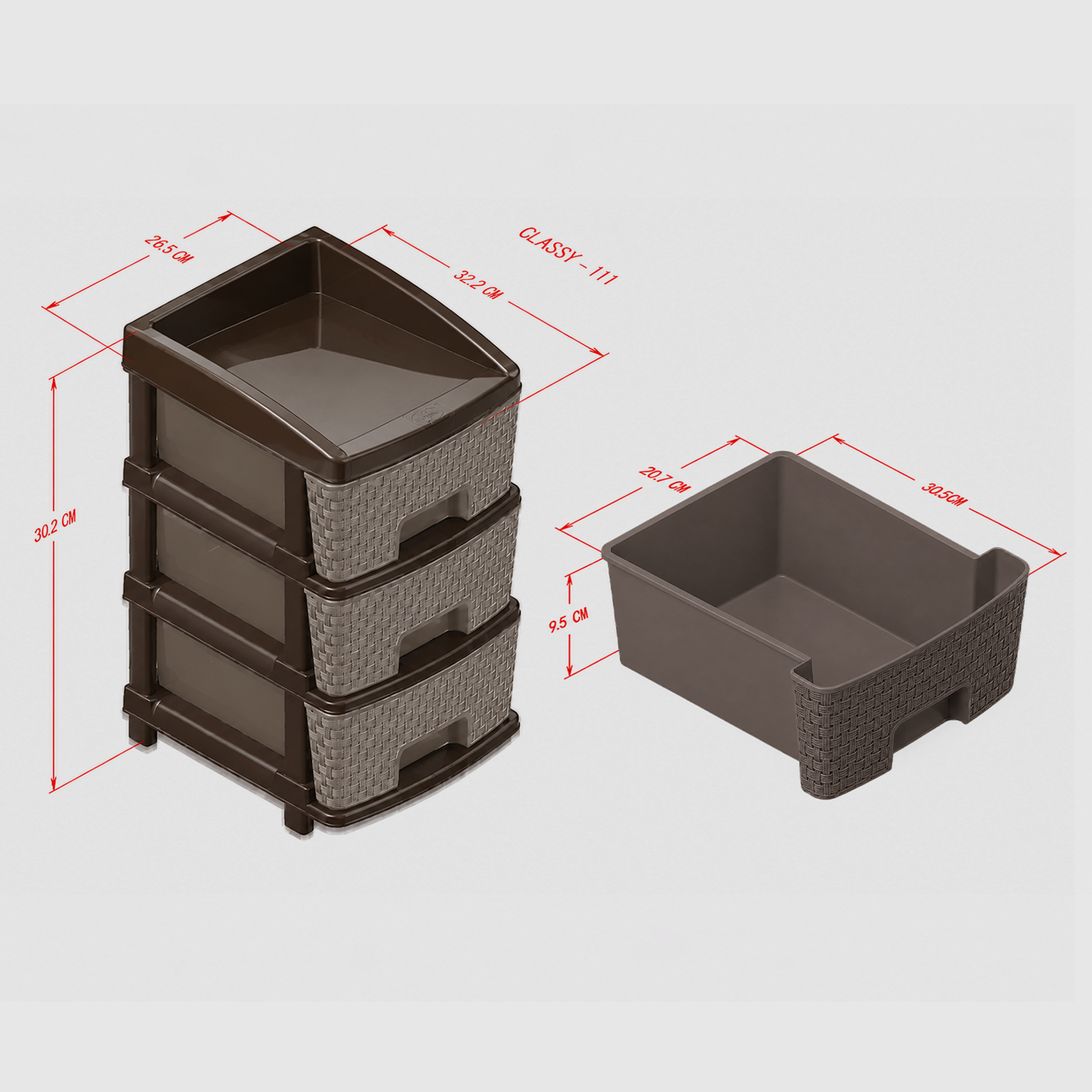 CLASSY DRAWER III TIER