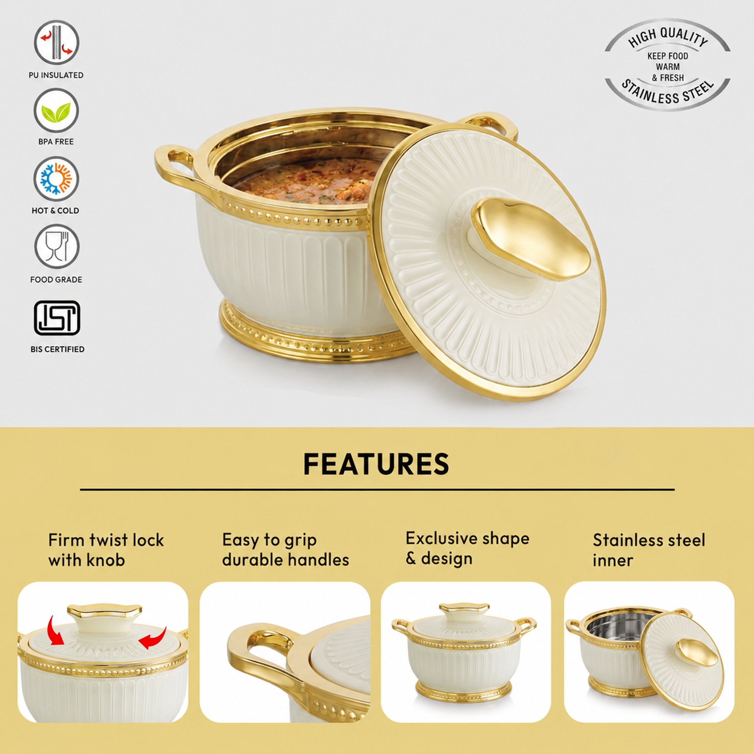 Nakoda ROSETTE DLX 2000 Insulated Casserole