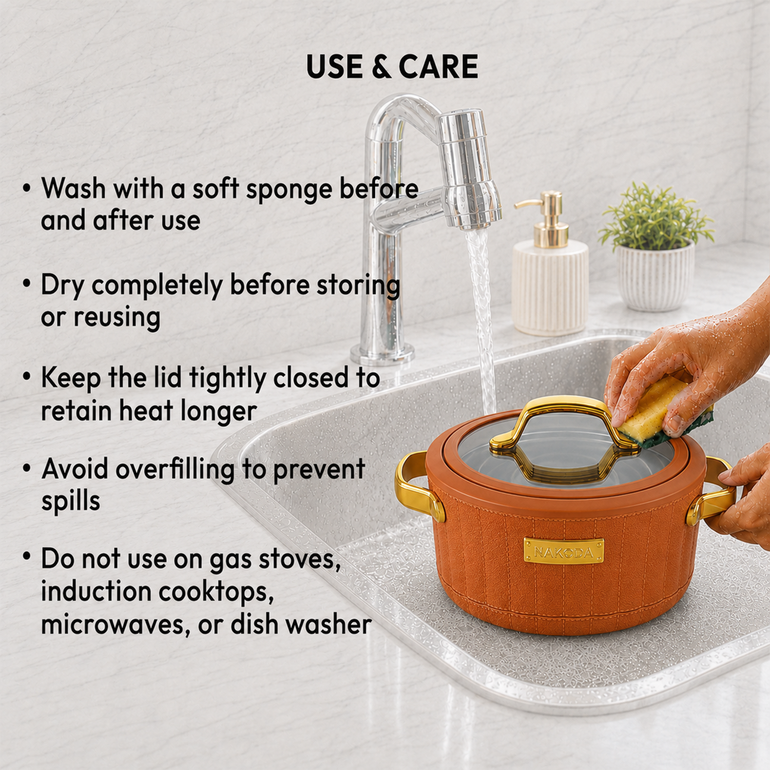 Nakoda SAFFRON DLX 2000 Insulated Casserole