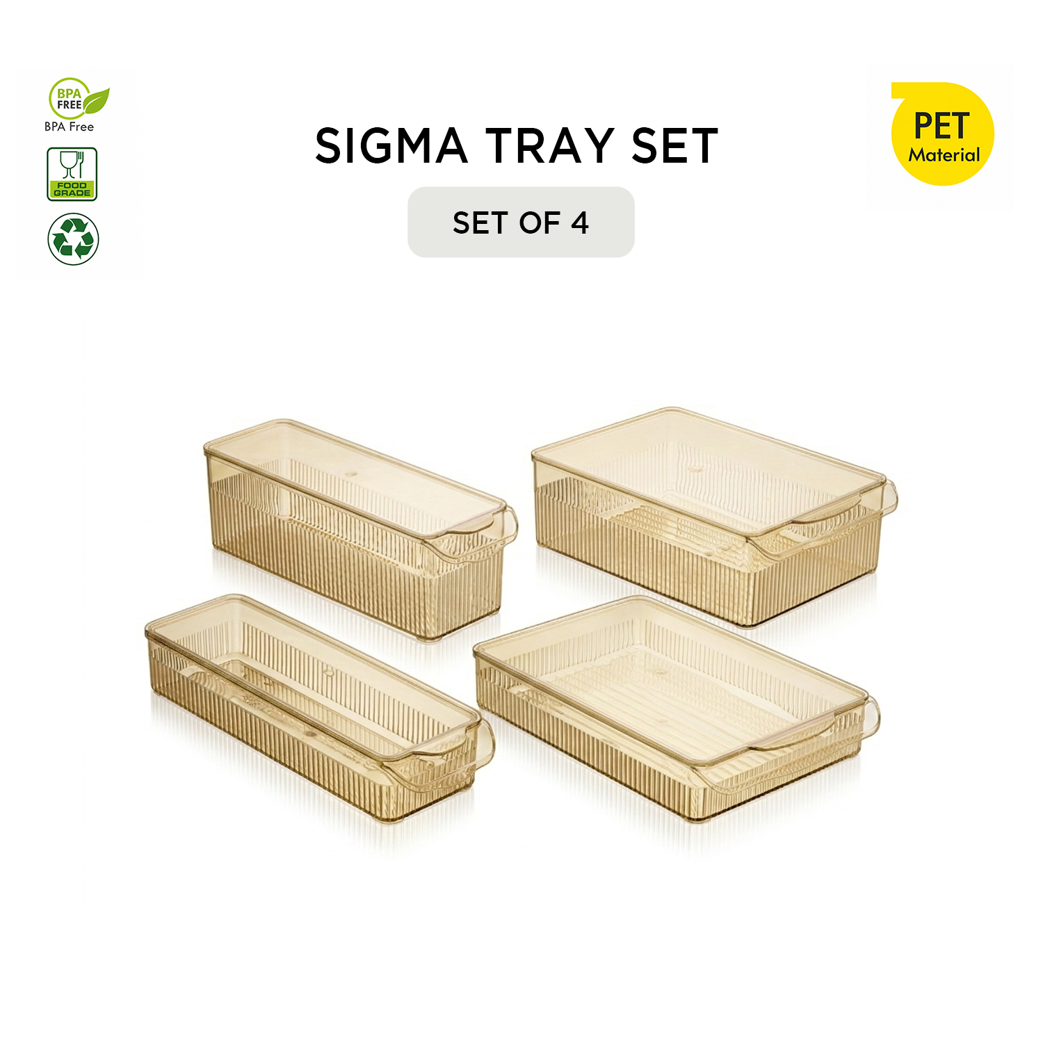Nakoda SIGMA TRAY SET OF 4 | Tray Set