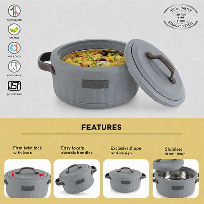 Nakoda SAFFRON PLAIN 1500 Insulated Casserole