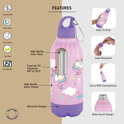 Nakoda Gili 600 Insulated Water Bottle, 500ml
