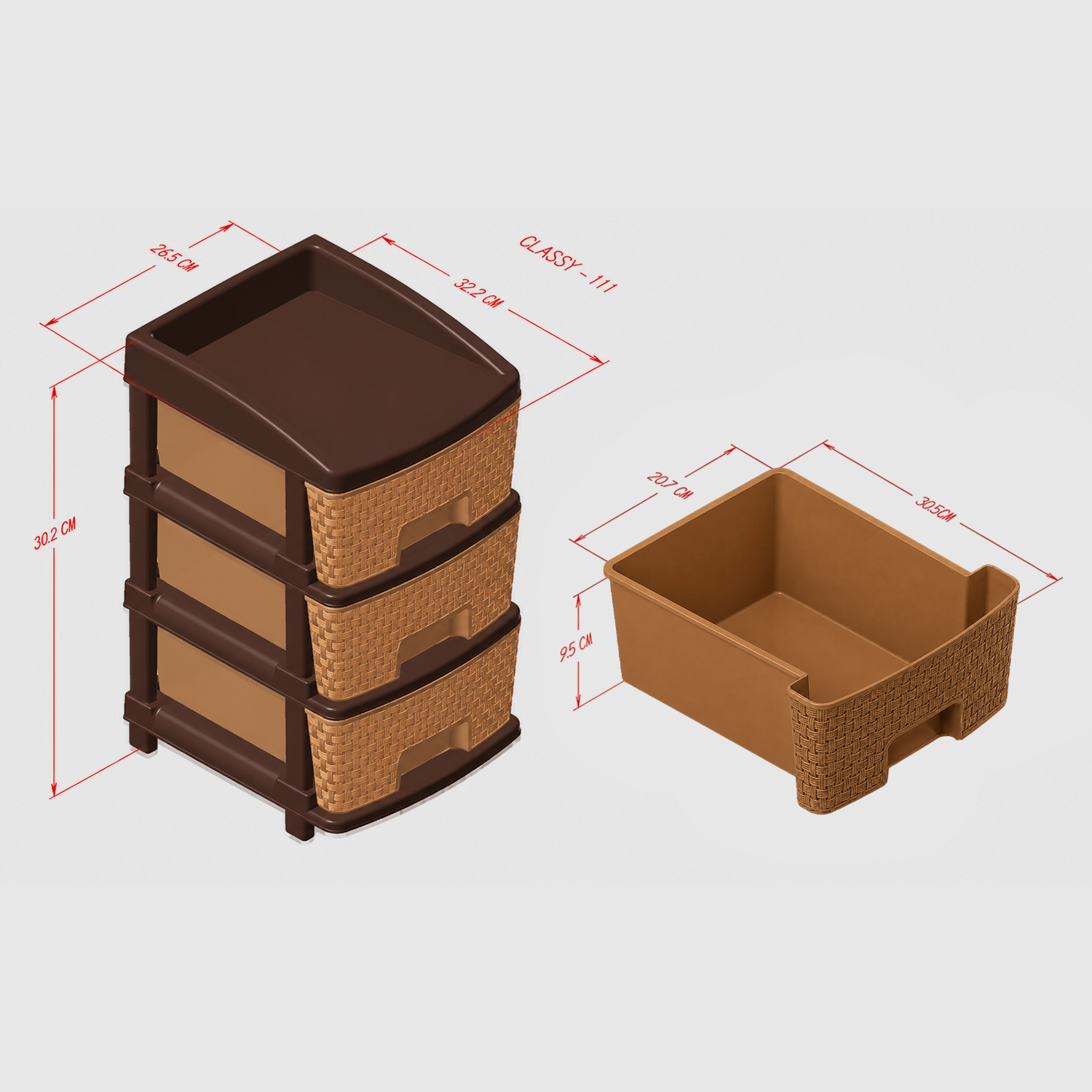CLASSY DRAWER III TIER