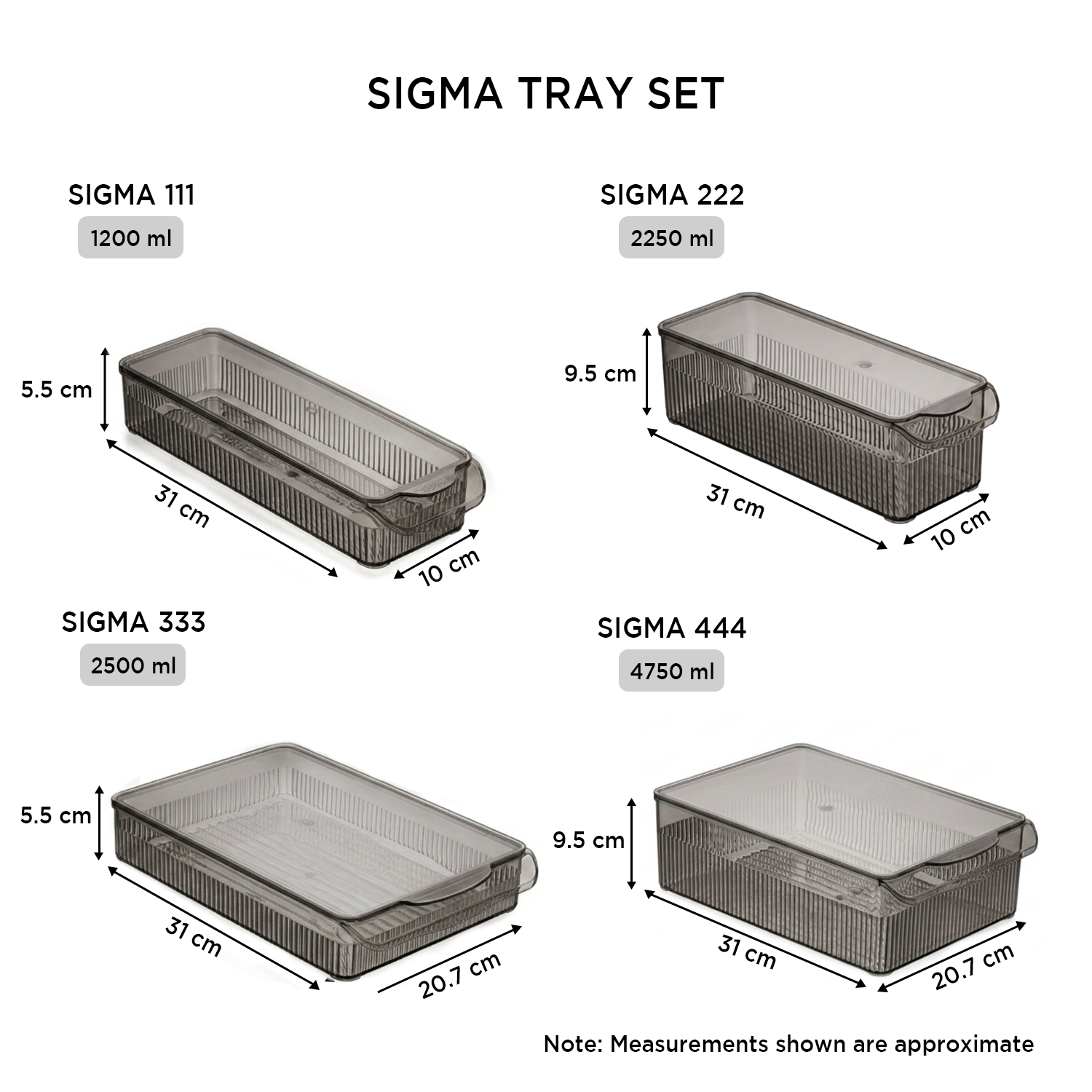Nakoda SIGMA TRAY SET OF 4 | Tray Set