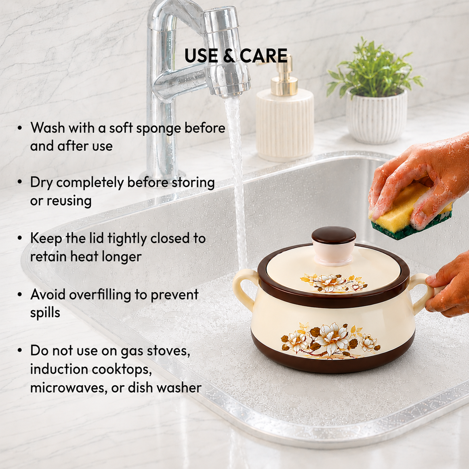 Nakoda AMBER SET PLAIN - 1000/1500/2000 | Insulated Casserole Set