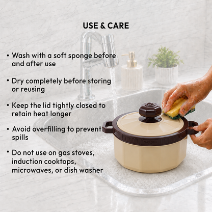 Nakoda IMPERIA PLAIN 2000 Insulated Casserole